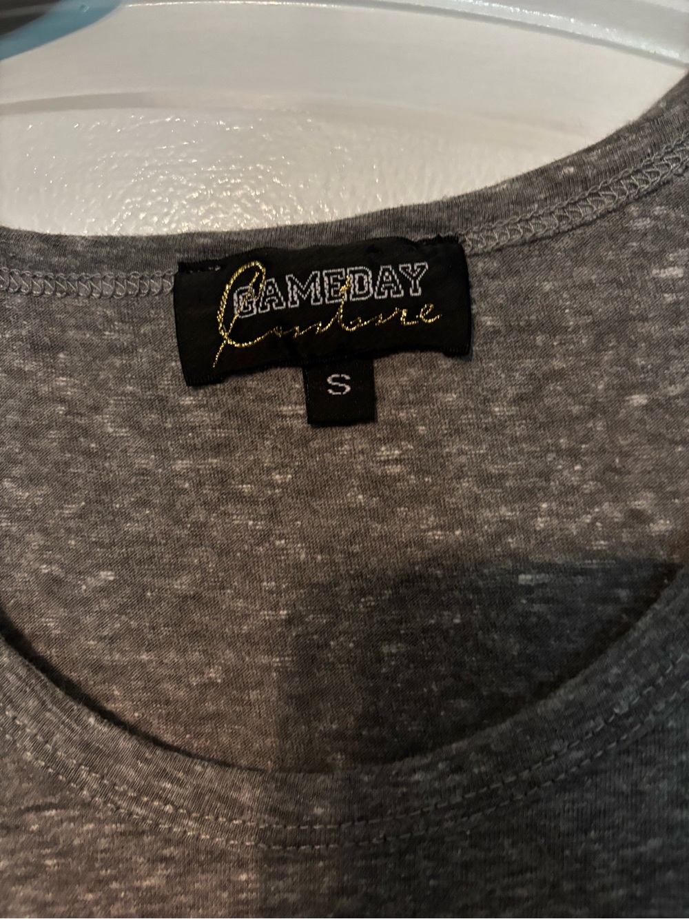 Game Day Couture Ohio State Gray Tank Top with Tie Detail Small - Picture 4 of 8